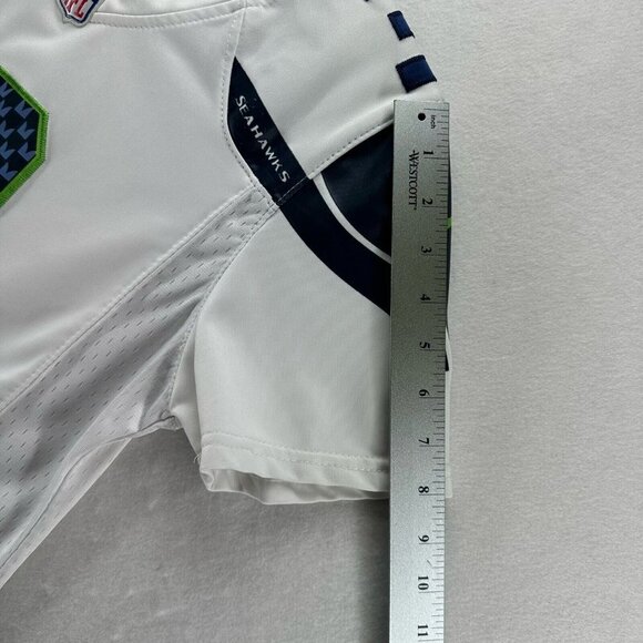 Seattle Seahawks Nike NFL Jersey Womens Size M On Field Russell Wilson #3 White - Picture 8 of 10